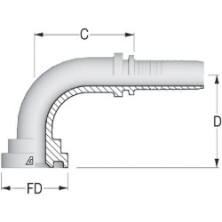 Įdėklas NS-DN40 su flanšu Ø 60,3 SFLNS402490