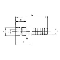Kištukas DN10-Ø16mm-WEO 3/8" WEO147100806