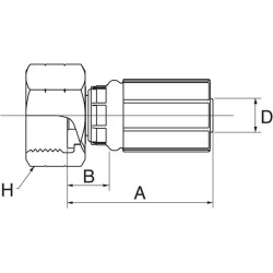 Įdėklas DN16-3/4 BSP 10G12FBFFX