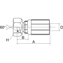 Įdėklas DN25-1" BSP 16G16FBSPORX