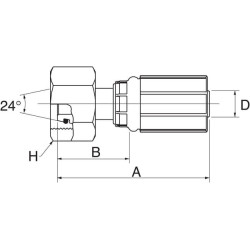 Įdėklas DN20-M30x2 12G22FDLORX