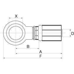 Įdėklas bandžos DN8-M16 5G16DBJ