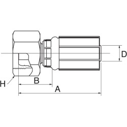 Įdėklas DN13-M24x1.5 8G17FFGX