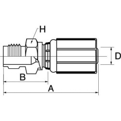 Įdėkite MVA DN10-M18x1,5 6G18AV