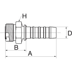 Įdėklas DN32-1"11/16 SAE 20GS20MFFOR
