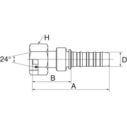 Įdėklas DN20-M36x2 12GS28FDLORX