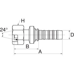 Įdėklas DN25-M52x2 16GS38FDHORX
