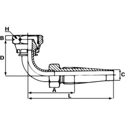 Įdėklas DN13-7/8 UNF-90° A131490