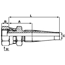 Įdėklas DN06-1/4 BSP FZ64