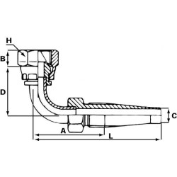 Įdėklas DN10-1/2 BSP-90° F10890