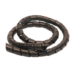Spiralinė plastikinė juosta, juoda, 34-44, 25 m, KBV35ZP025