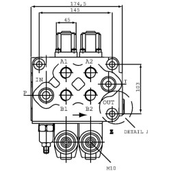 Priekinio krautuvo vožtuvas SD11/2-P-18-513-LCB-AET SD11218513AEBLCB