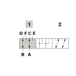 6 padėčių vožtuvas 6A-12L 3/8 BSP DF056001