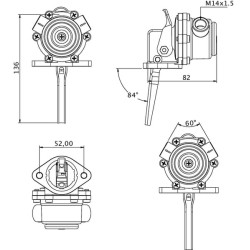 Case - IH 454 3132697R92KR degalų siurblys