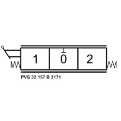 Mechaninis rankinis valdiklis 157-B-3171 PVG32157B3171