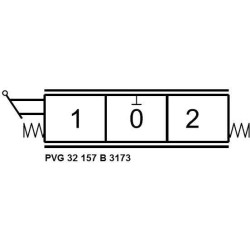 Mechaninis rankinis valdiklis 157-B-3173 PVG32157B3173