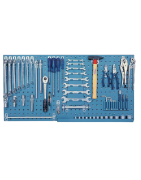 Moduliniai įdėklai ir laikikliai įrankių vežimėliui